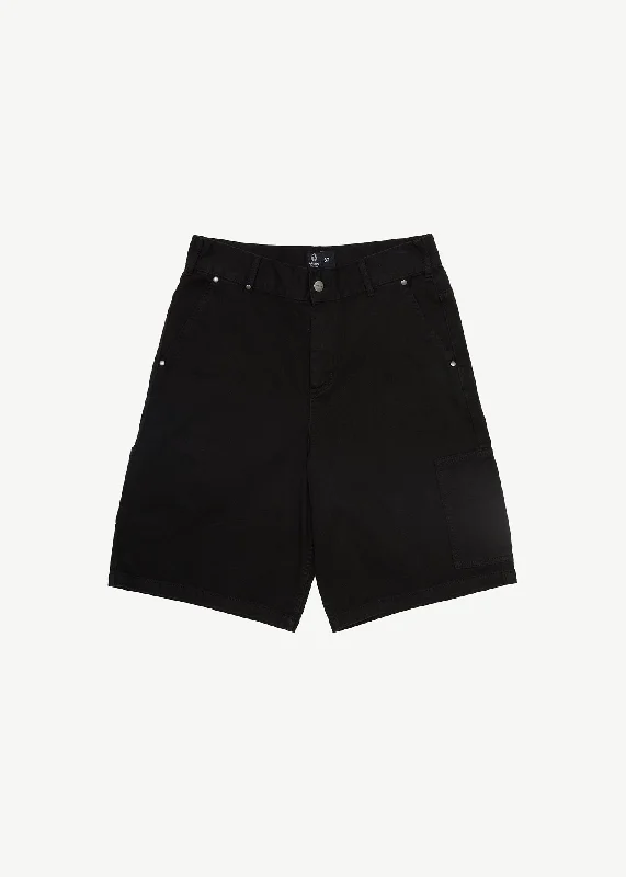 AFENDS Mens Harper - Carpenter Shorts 22" - Black