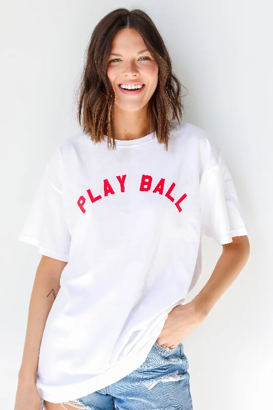 Red Play Ball Tee