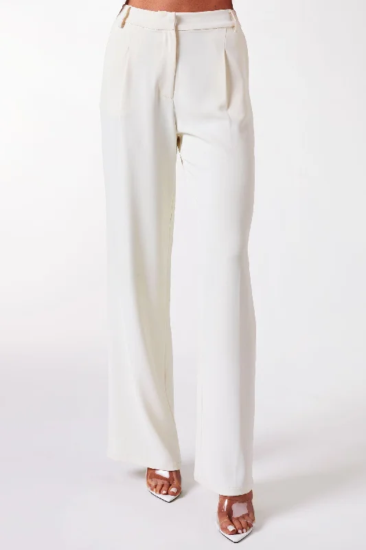 Good Feeling Ivory High Rise Pants