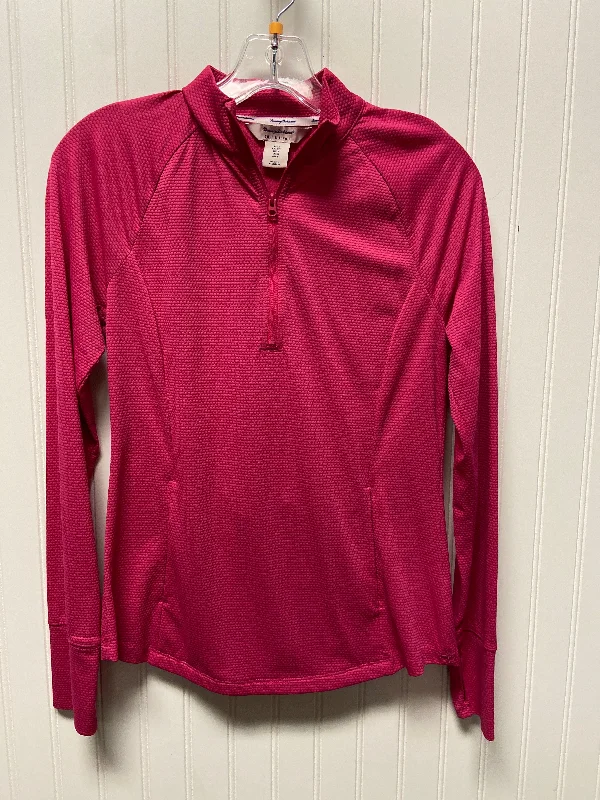 Athletic Top Long Sleeve Collar By Tommy Bahama In Pink, Size: S