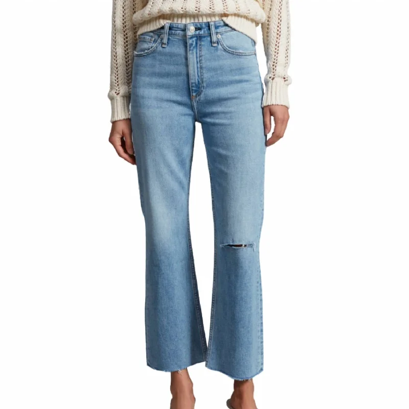 Casey High Rise Ankle Flare Jean In Lucy