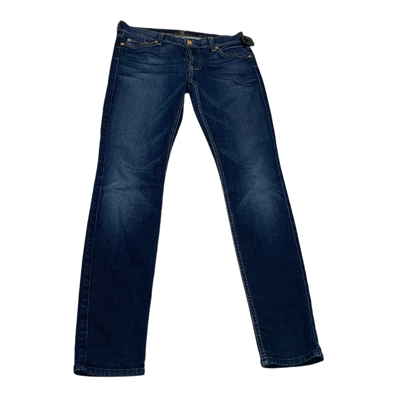 Jeans Designer By 7 For All Mankind In Blue Denim, Size: 8