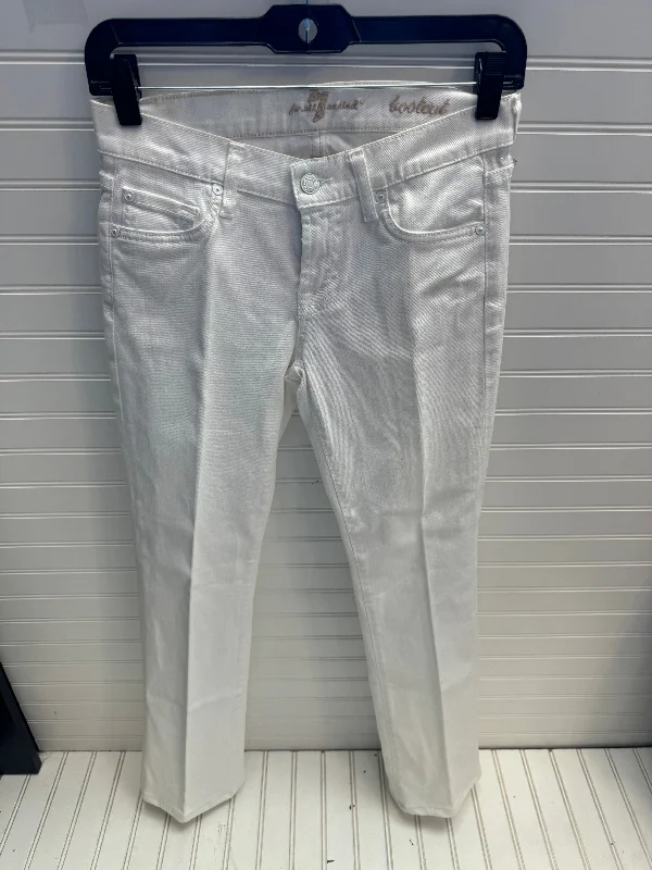 Jeans Designer By 7 For All Mankind In White, Size: 2