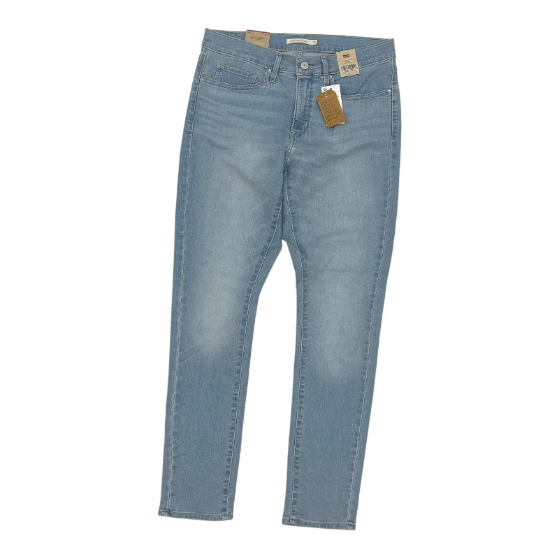 Jeans Skinny By Levis In Blue Denim, Size:10