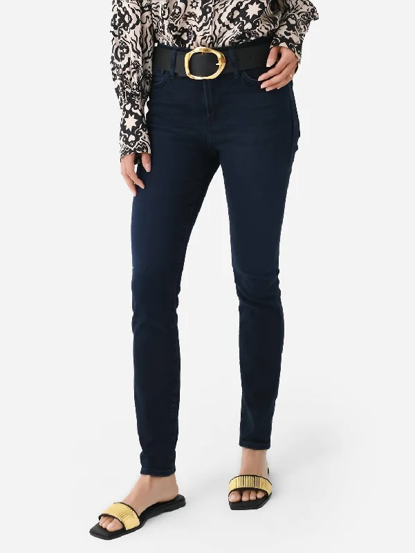 Le High Skinny Jean In Onyx Indigo