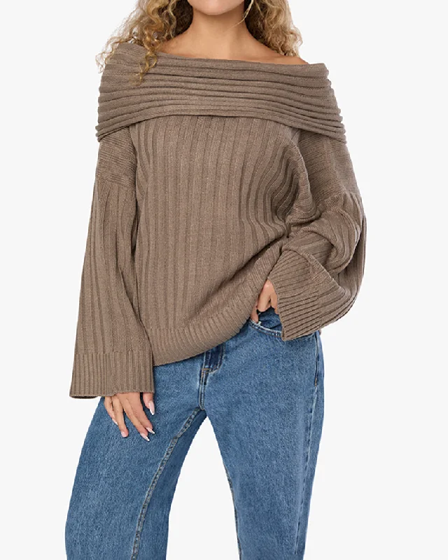 Oversized Off Shoulder Sweater