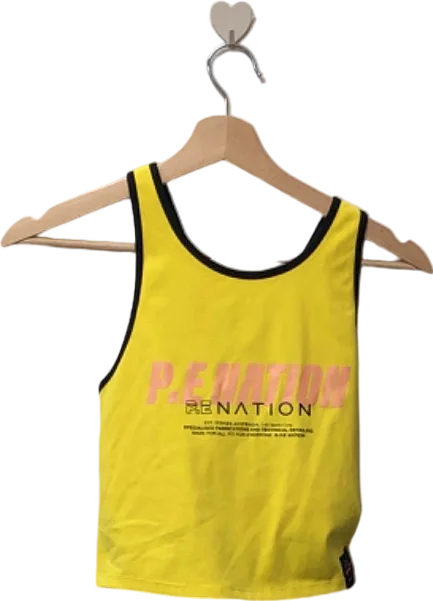 PE Nation Yellow Challenge Sports Bra Aurora S