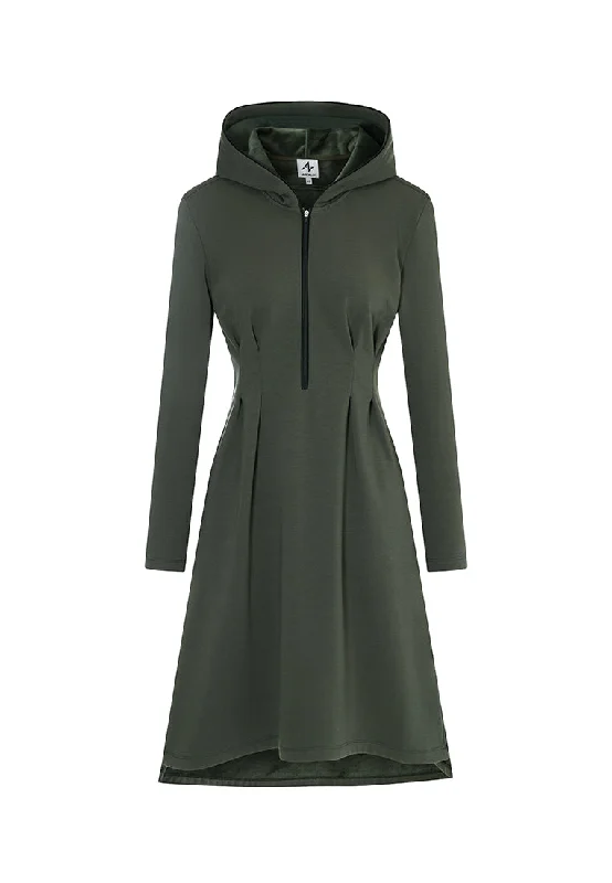 Sleet Ultra-Soft Recycled Polyester and Organic Cotton Hooded Dress