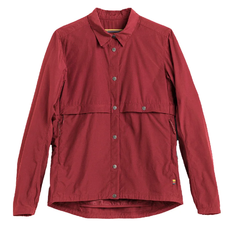 Fjallraven x Specialized Womens Riders Wind Jacket Pomegranate Red