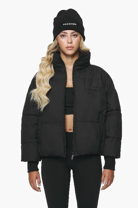 Fye Oversized Boxy Puffer Jacket Black