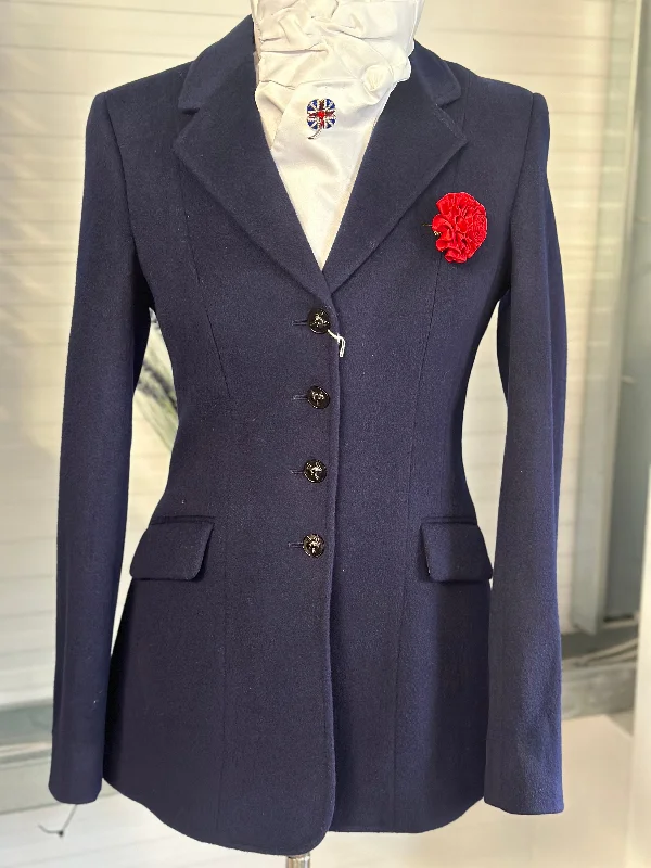 IN STOCK: NAVY SOFT WOOL PRINCESS CUT JACKET