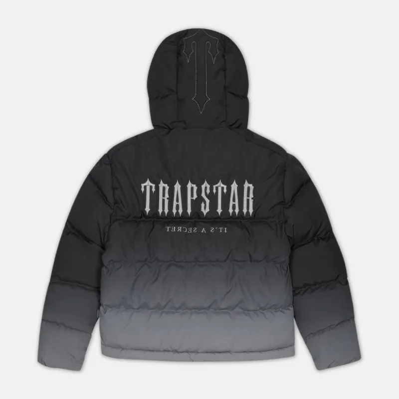 Trapstar Decoded Hooded Puffer 2.0 Jacket - Black Gradient