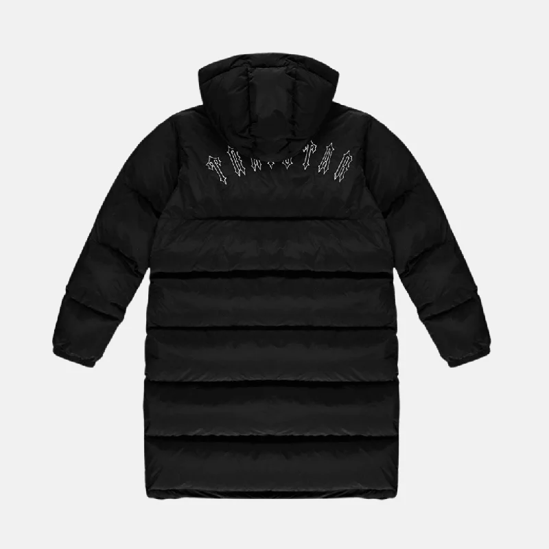 Trapstar Irongate Long Jacket Detachable Hood -  Black