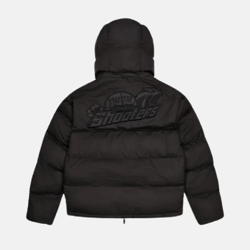 Trapstar Shooters Hooded Puffer Jacket - Blackout / Reflective