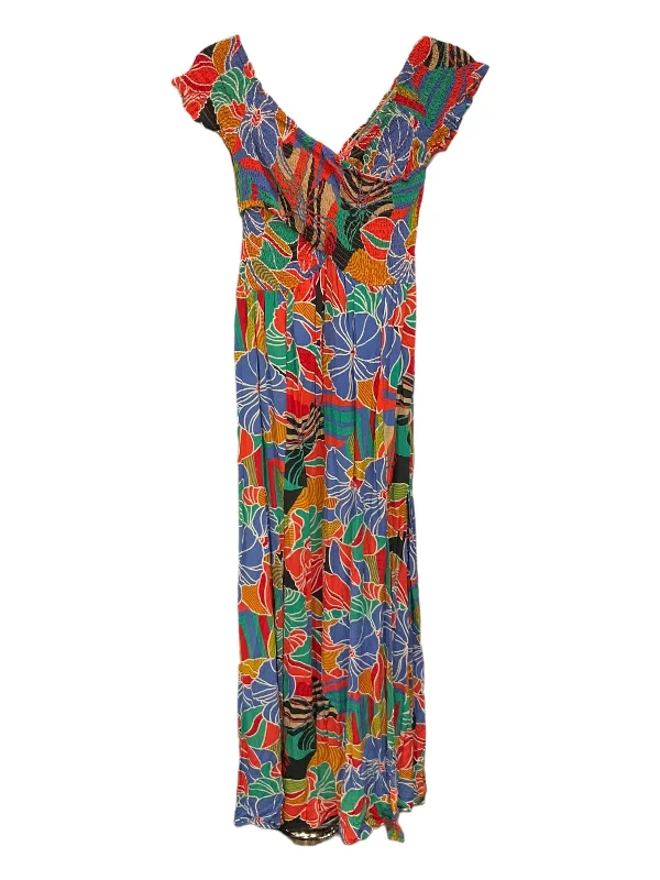 Dress Casual Maxi By Aakaa In Multi-colored, Size: M