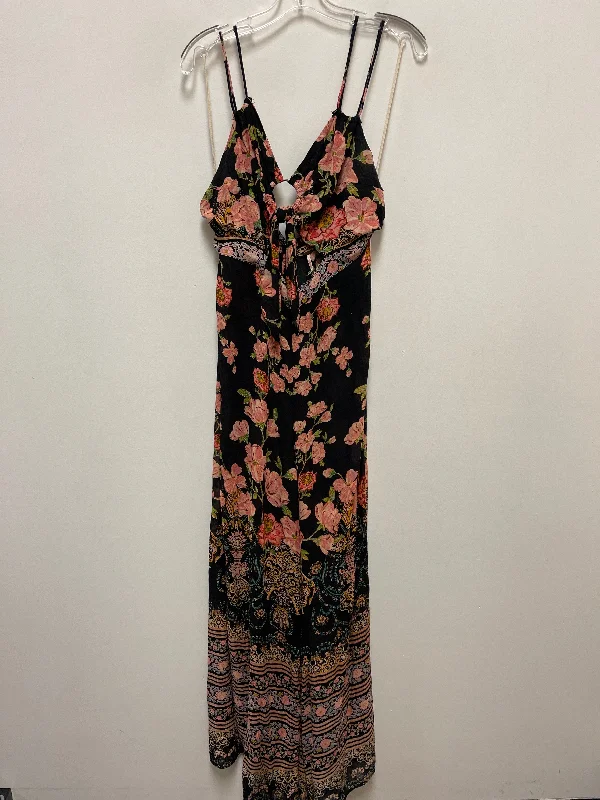 Dress Casual Maxi By Free People In Black, Size: L