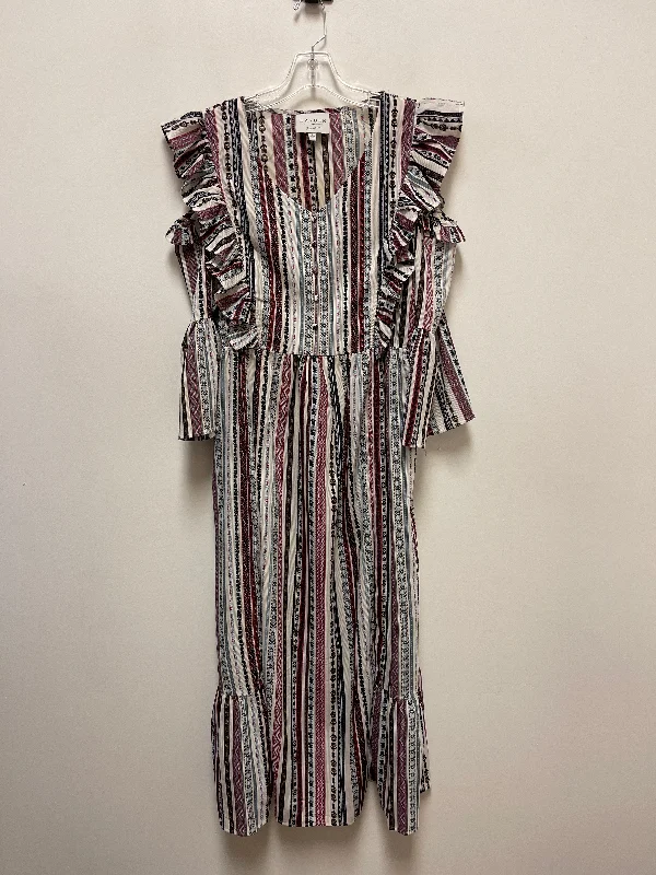 Dress Casual Maxi By Hayden La In Striped Pattern, Size: L