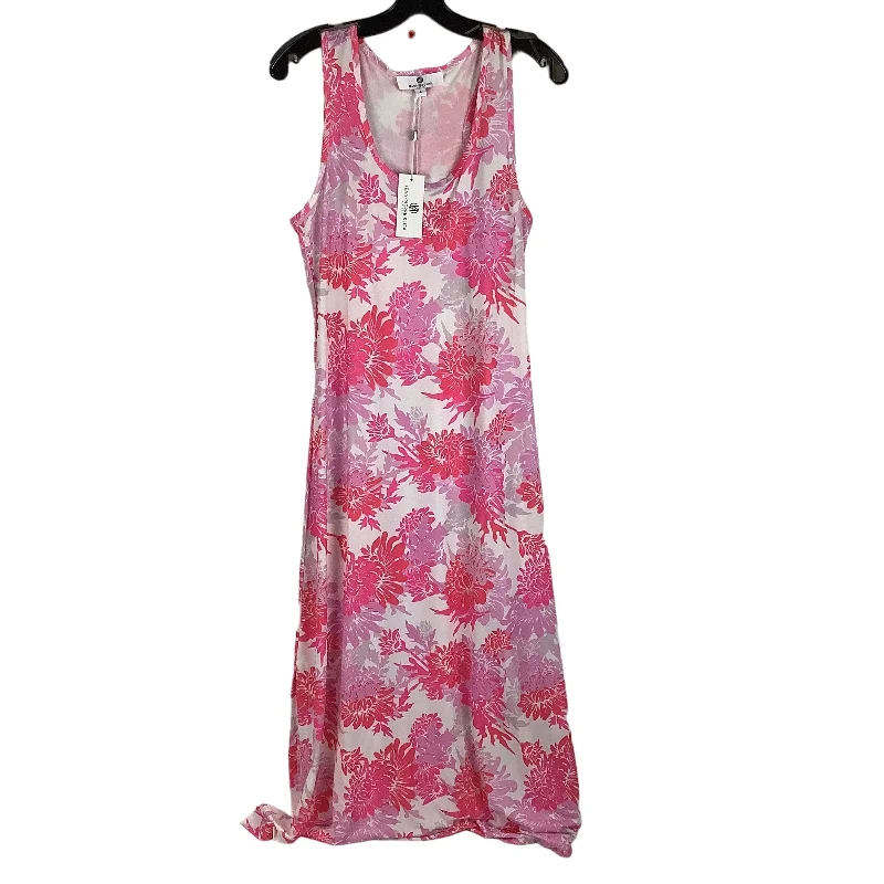 Dress Casual Maxi By Jeanne Pierre In Pink, Size: L