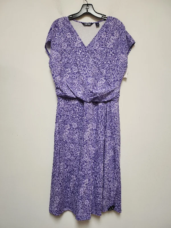 Dress Casual Maxi By Lands End In Floral Print, Size: L