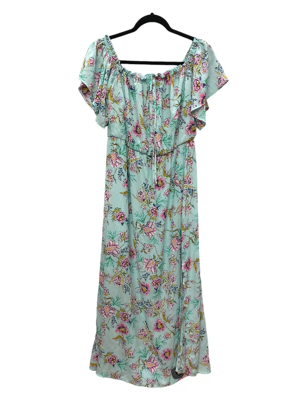 Dress Casual Maxi By Peach Love Cream California In Blue, Size: L