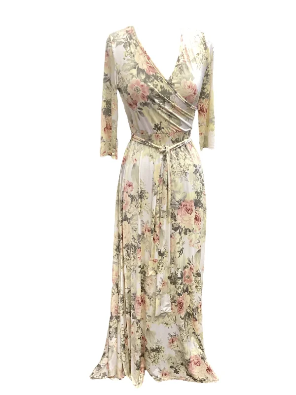 Dress Casual Maxi By Pink Blush In Floral Print, Size: S