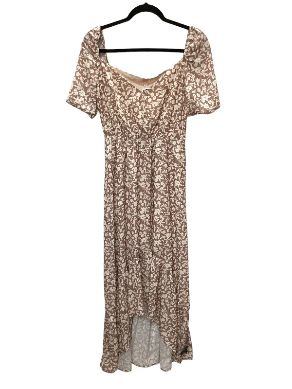 Dress Casual Maxi By Pink Lily In Tan, Size: S