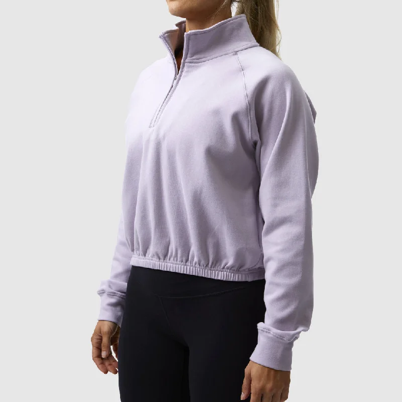 Free Spirit Cropped Sweatshirt (Heather Purple)