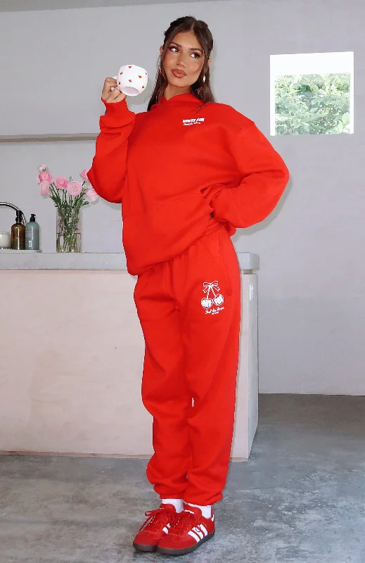 Love Of My Life Sweatpants Red