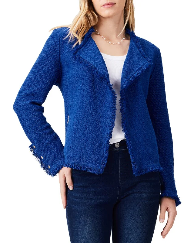 NIC+ZOE Petite Fringe Mix Knit Jacket