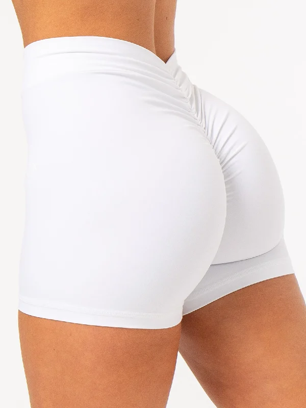 NKD V Scrunch Shorts - White