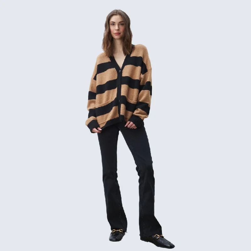 Phillie Cardigan (Walnut Stripe)