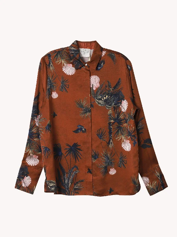 SACRED FOREST SATIN SHIRT