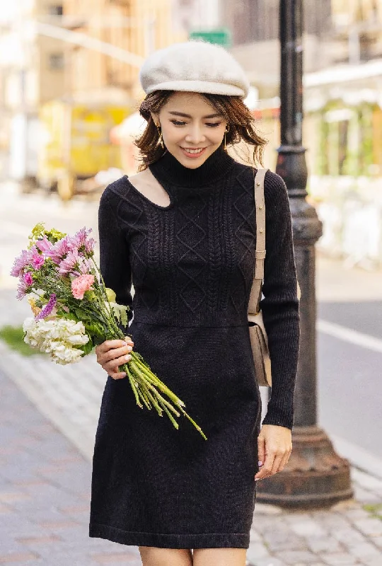 Saffron Knit Dress - Black