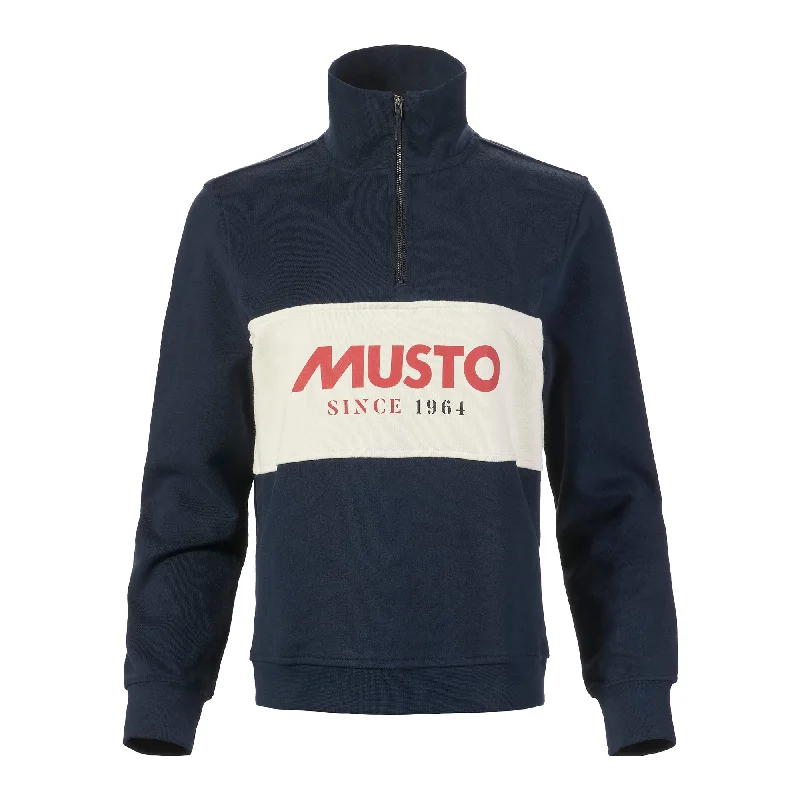 WOMEN'S CLASSIC MUSTO HALF ZIP SWEAT